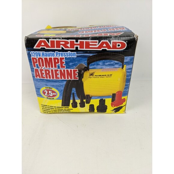 Airhead 120V High Pressure Super Pump 5 Adapters 3.0PSI NEW - Picture 3 of 10